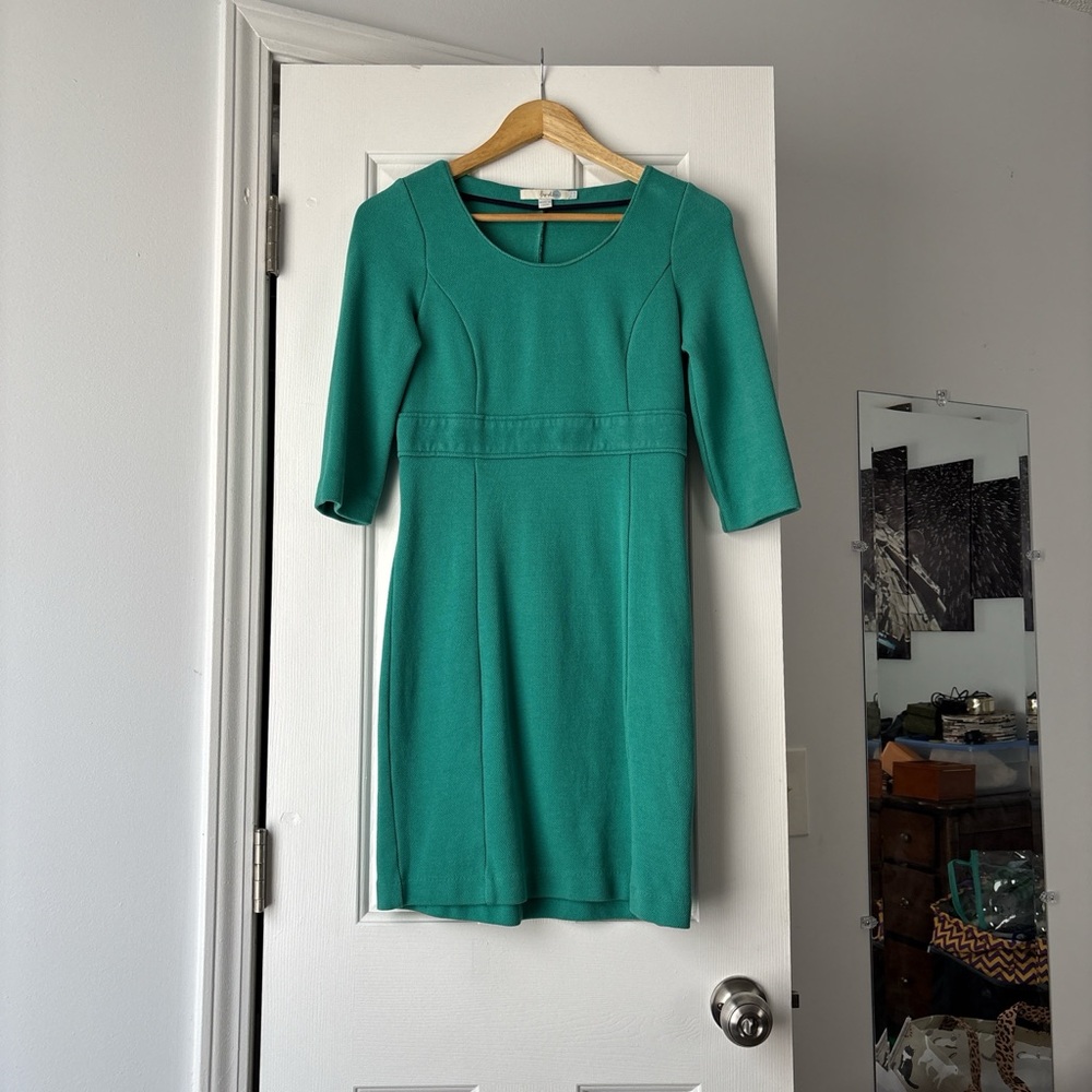 Boden Torquoise Ottoman Dress